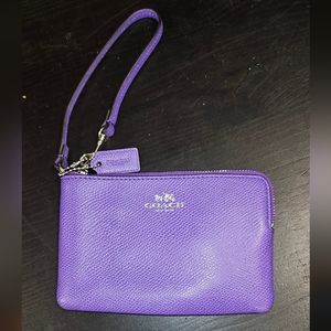 Coach purple wristlet NWOT